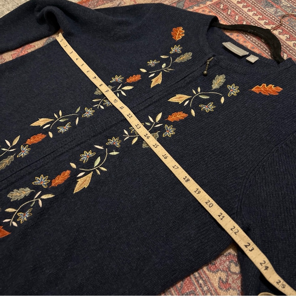 Croft&Barrow Medium Zip Up Fall Sweater - Picture 5 of 7
